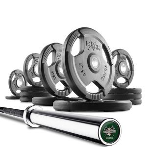 XMark lumberjack olympic weight set and bar